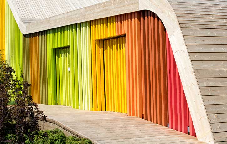 Impression Holz Fassade Haus • Bünder